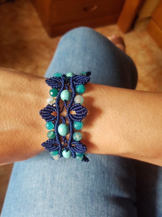 Pulsera Hojas Tejidas