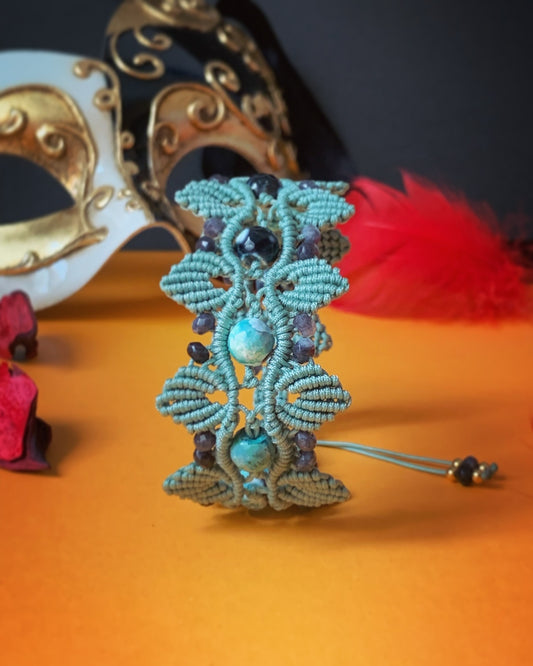 Pulsera Hojas Tejidas